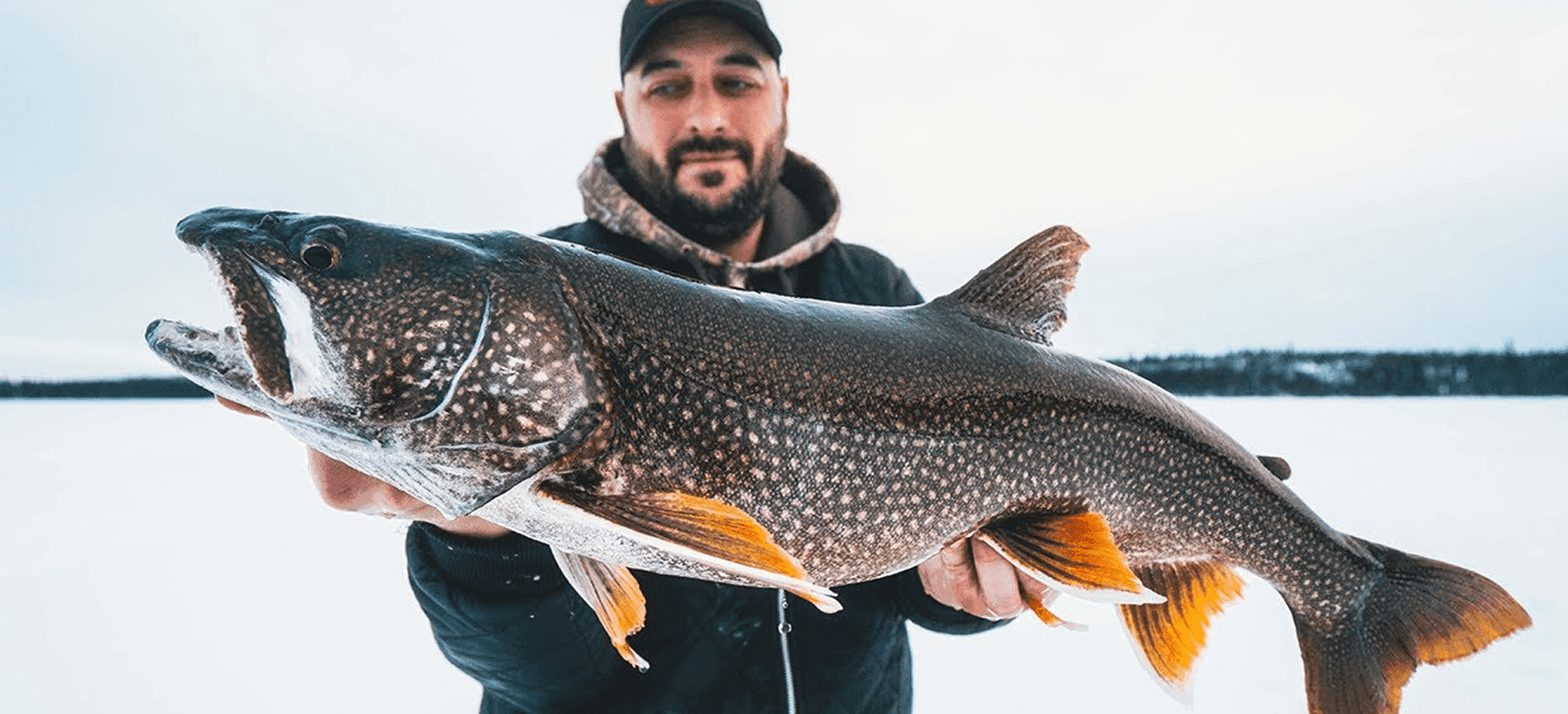 Ice fishing near Kenora with Redden's Outdoors winter fishing gear and local trip support